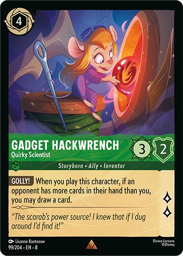 Gadget Hackwrench - Quirky Scientist (99/204) [Reign of Jafar] | Cards and Coasters CA