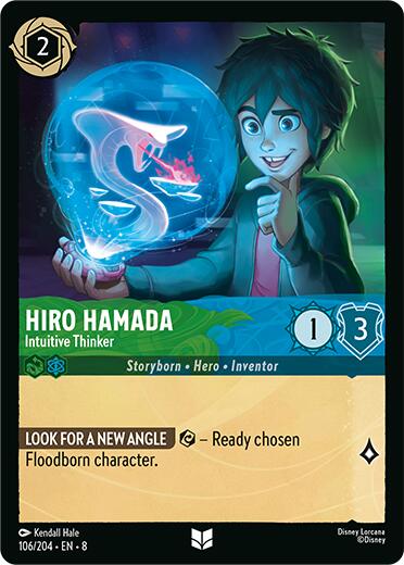 Hiro Hamada - Intuitive Thinker (106/204) [Reign of Jafar] | Cards and Coasters CA