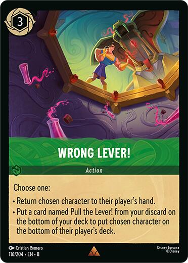 Wrong Lever! (116/204) [Reign of Jafar] | Cards and Coasters CA