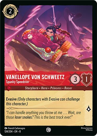 Vanellope Von Schweetz - Spunky Speedster (124/204) [Reign of Jafar] | Cards and Coasters CA