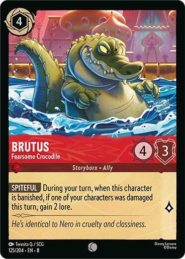 Brutus - Fearsome Crocodile (125/204) [Reign of Jafar] | Cards and Coasters CA