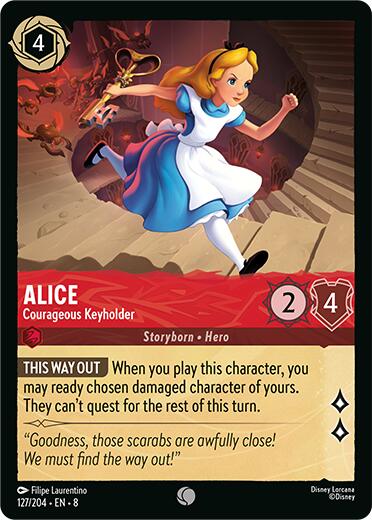 Alice - Courageous Keyholder (127/204) [Reign of Jafar] | Cards and Coasters CA