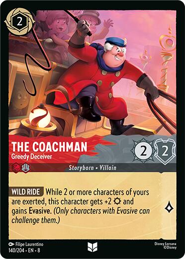 The Coachman - Greedy Deceiver (140/204) [Reign of Jafar] | Cards and Coasters CA