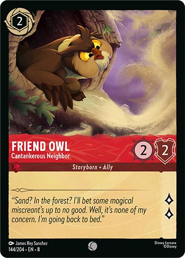 Friend Owl - Cantankerous Neighbor (144/204) [Reign of Jafar] | Cards and Coasters CA