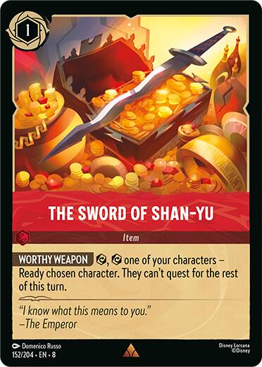 The Sword of Shan Yu (152/204) [Reign of Jafar] | Cards and Coasters CA