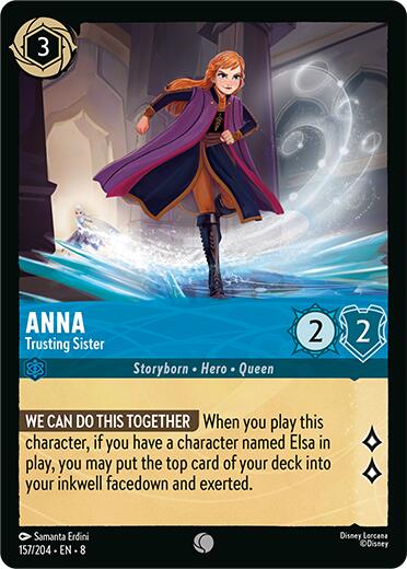 Anna - Trusting Sister (157/204) [Reign of Jafar] | Cards and Coasters CA