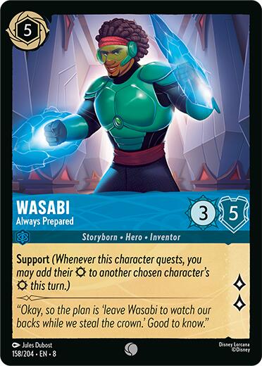 Wasabi - Always Prepared (158/204) [Reign of Jafar] | Cards and Coasters CA