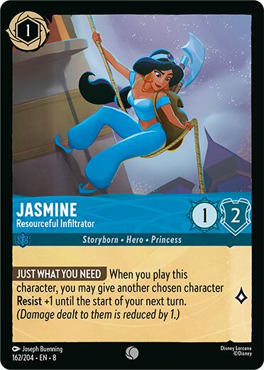 Jasmine - Resourceful Infiltrator (162/204) [Reign of Jafar] | Cards and Coasters CA