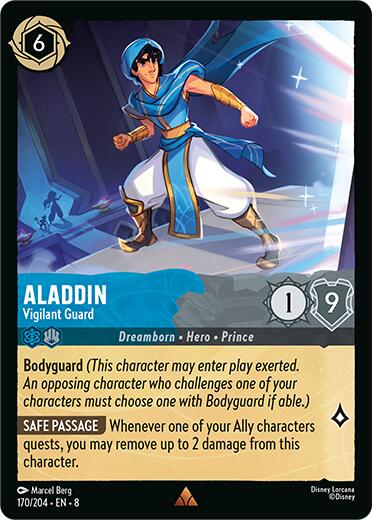Aladdin - Vigilant Guard (170/204) [Reign of Jafar] | Cards and Coasters CA