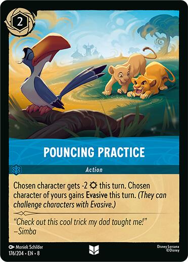 Pouncing Practice (176/204) [Reign of Jafar] | Cards and Coasters CA