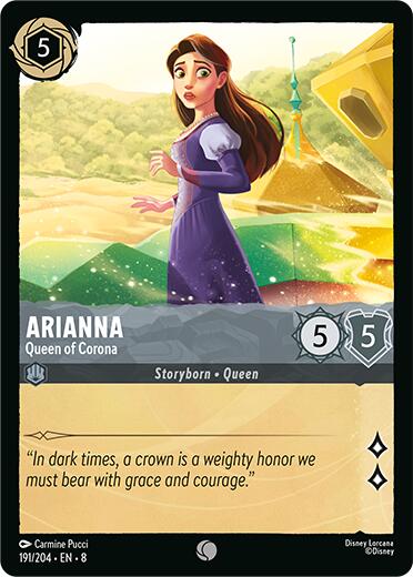 Arianna - Queen of Corona (191/204) [Reign of Jafar] | Cards and Coasters CA