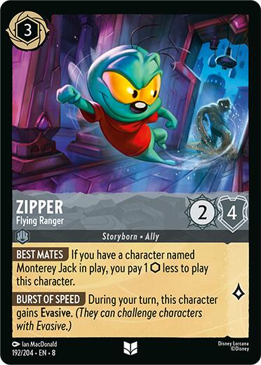 Zipper - Flying Ranger (192/204) [Reign of Jafar] | Cards and Coasters CA