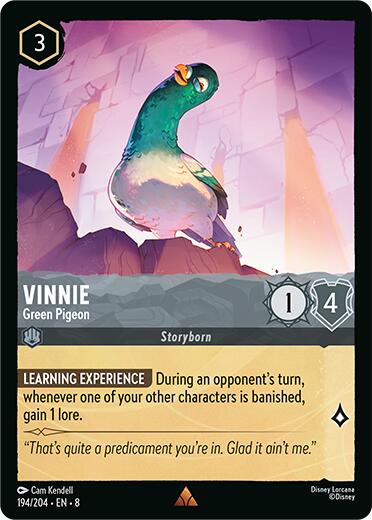 Vinnie - Green Pigeon (194/204) [Reign of Jafar] | Cards and Coasters CA