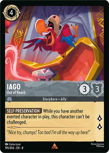 Iago - Out of Reach (195/204) [Reign of Jafar] | Cards and Coasters CA