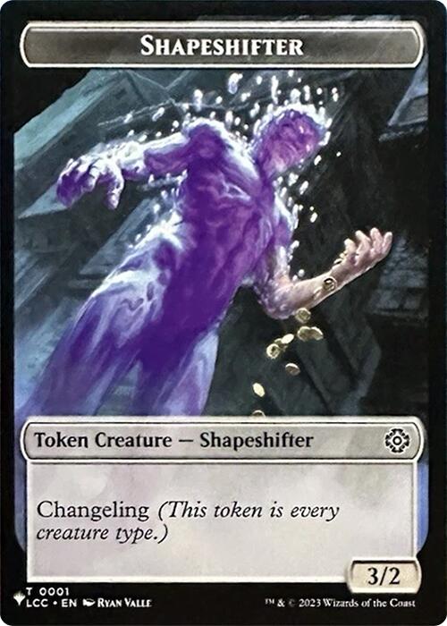 Shapeshifter // Cat Double-Sided Token [Secret Lair Drop Series] | Cards and Coasters CA