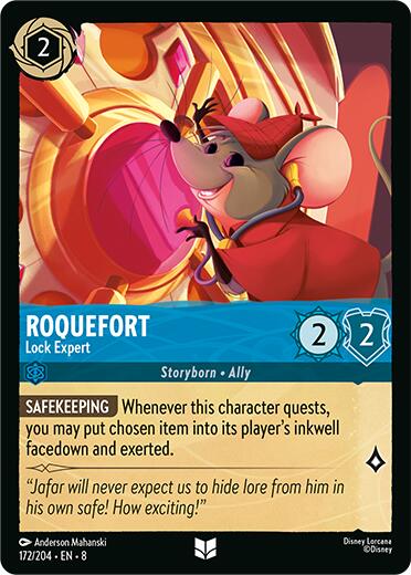 Roquefort - Lock Expert (172/204) [Reign of Jafar] | Cards and Coasters CA