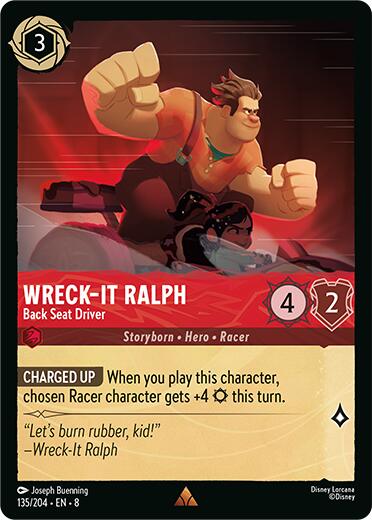 Wreck-It Ralph - Back Seat Driver (135/204) [Reign of Jafar] | Cards and Coasters CA