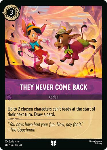 They Never Come Back (78/204) [Reign of Jafar] | Cards and Coasters CA