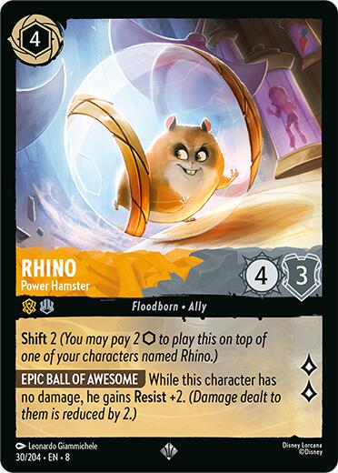 Rhino - Power Hamster (30/204) [Reign of Jafar] | Cards and Coasters CA