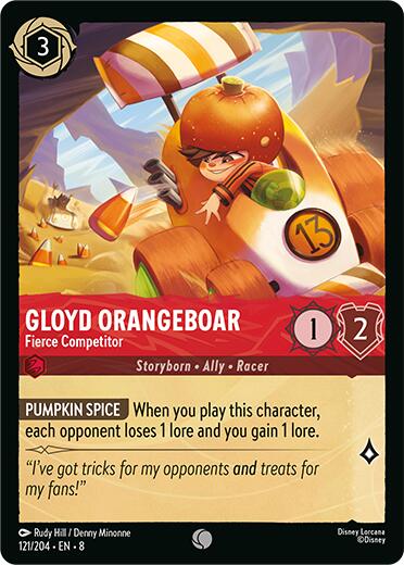 Gloyd Orangeboar - Fierce Competitor (121/204) [Reign of Jafar] | Cards and Coasters CA