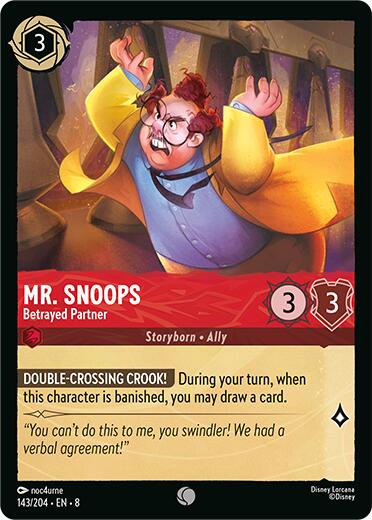 Mr. Snoops - Betrayed Partner (143/204) [Reign of Jafar] | Cards and Coasters CA