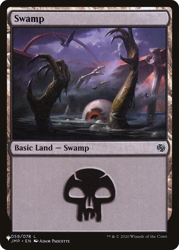 Swamp (059) (JMP) [The List] | Cards and Coasters CA