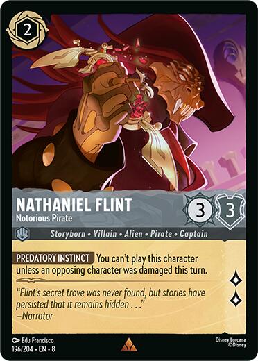 Nathaniel Flint - Notorious Pirate (196/204) [Reign of Jafar] | Cards and Coasters CA