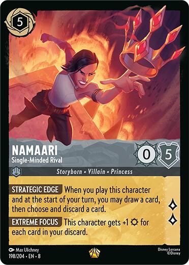 Namaari - Single-Minded Rival (198/204) [Reign of Jafar] | Cards and Coasters CA