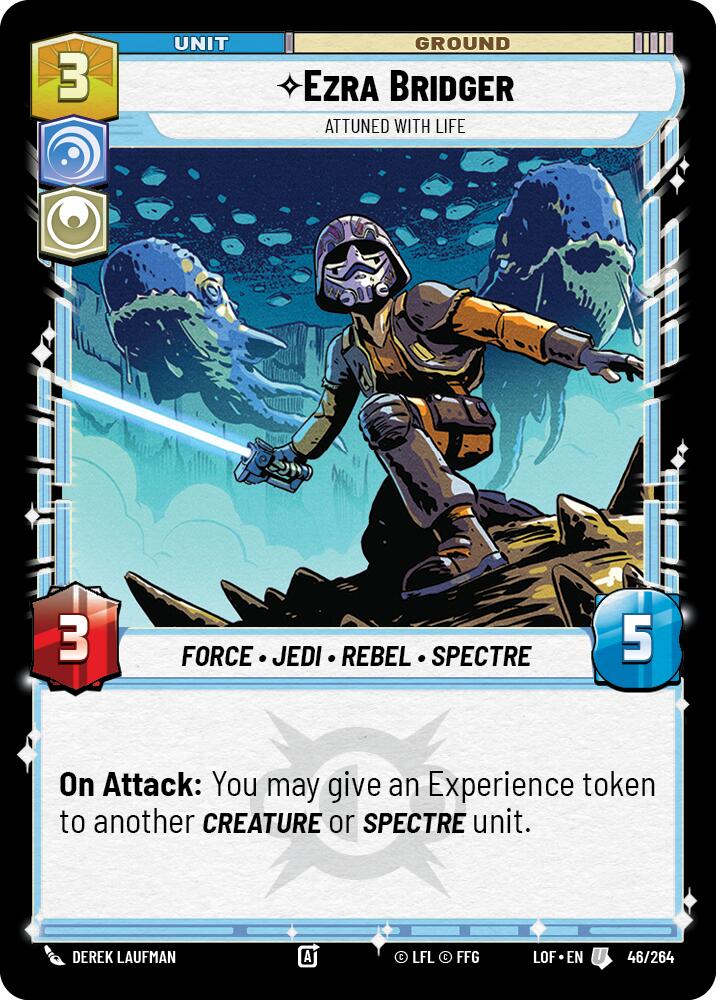 Ezra Bridger - Attuned With Life (46/264) (46/264) [Legends of the Force] | Cards and Coasters CA
