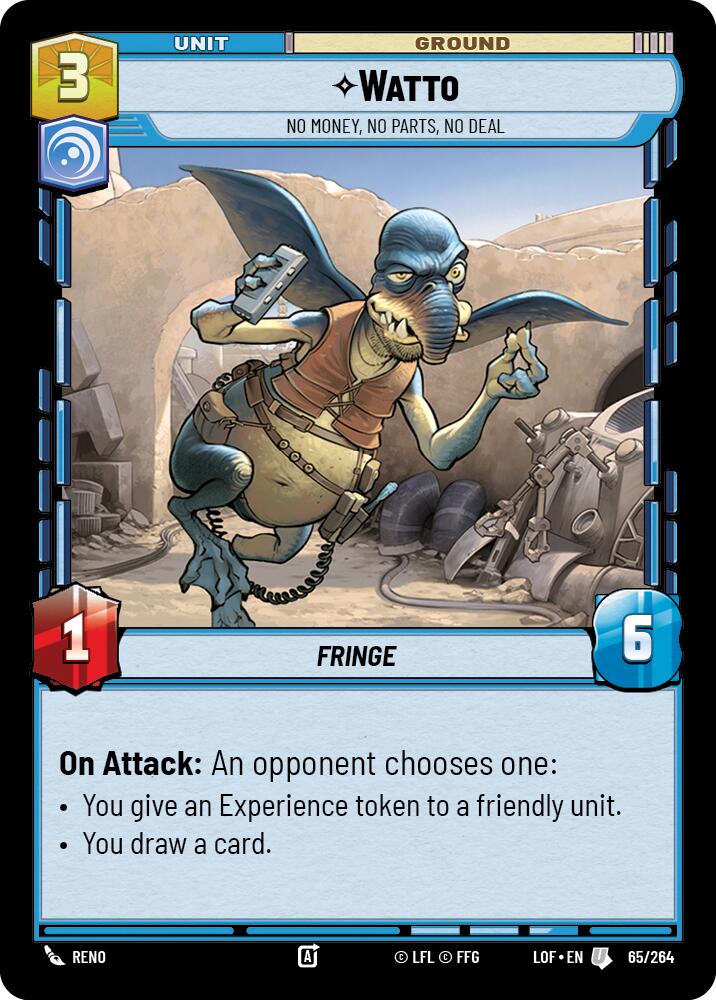 Watto - No Money, No Parts, No Deal (65/264) (65/264) [Legends of the Force] | Cards and Coasters CA