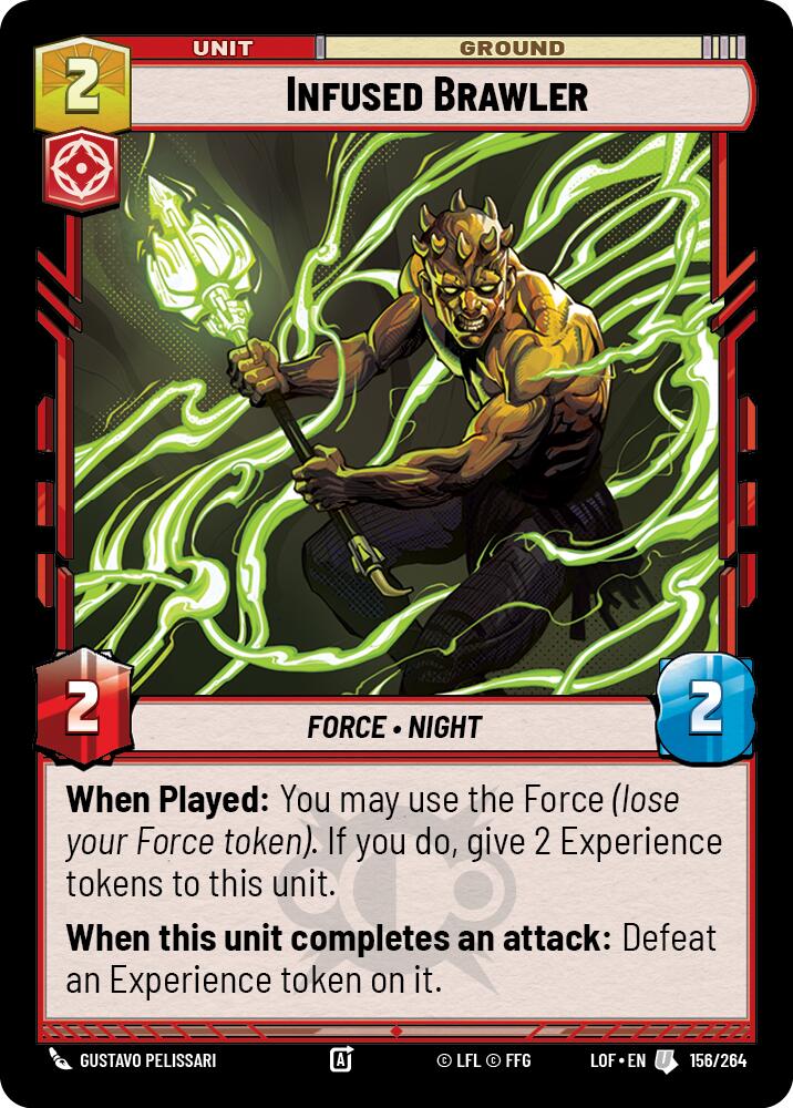 Infused Brawler (156/264) (156/264) [Legends of the Force] | Cards and Coasters CA