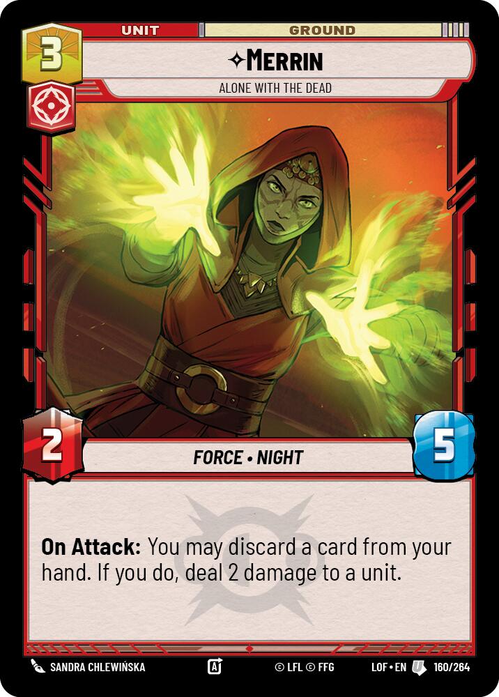Merrin - Alone with the Dead (160/264) (160/264) [Legends of the Force] | Cards and Coasters CA