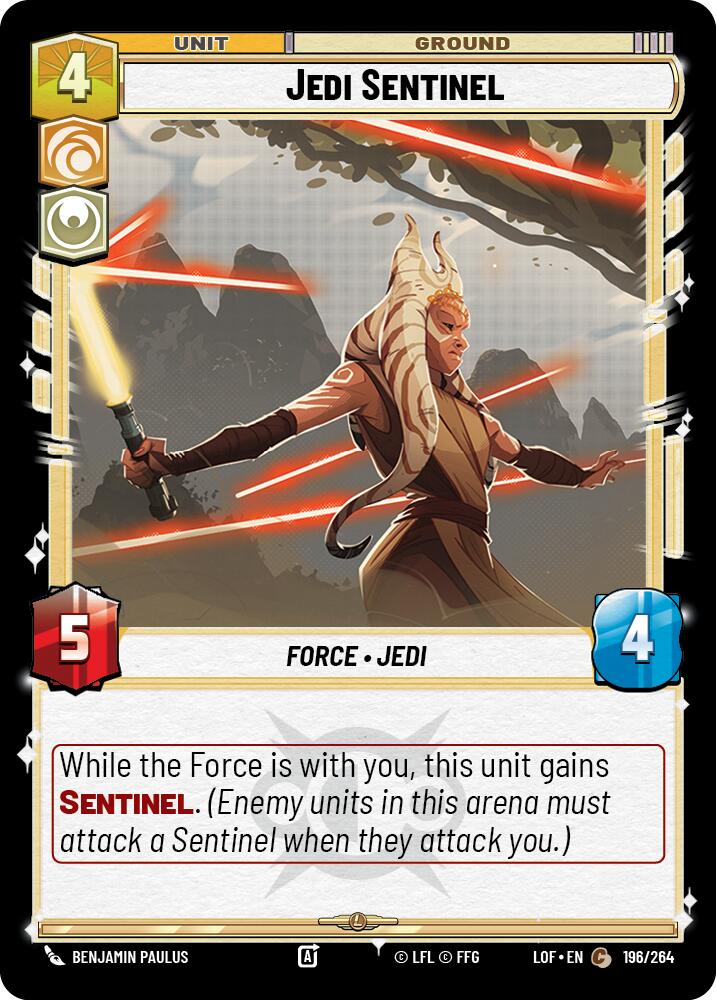 Jedi Sentinel (196/264) (196/264) [Legends of the Force] | Cards and Coasters CA