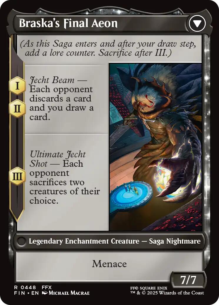 Jecht, Reluctant Guardian // Braska's Final Aeon (Extended Art) [FINAL FANTASY] | Cards and Coasters CA