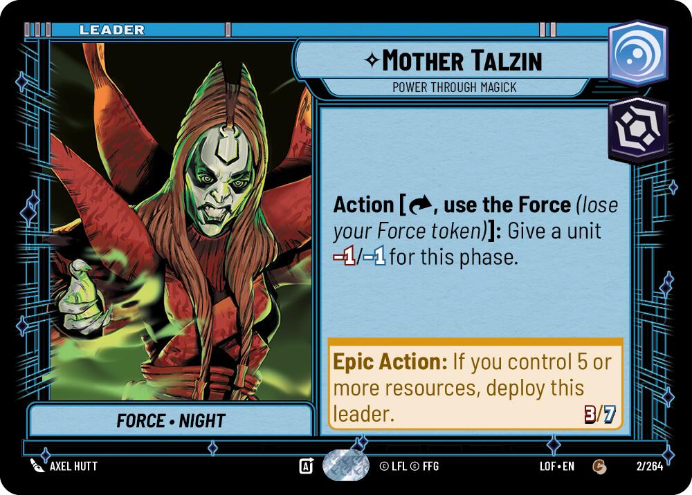 Mother Talzin - Power Through Magick (002/264) (002/264) [Legends of the Force] | Cards and Coasters CA