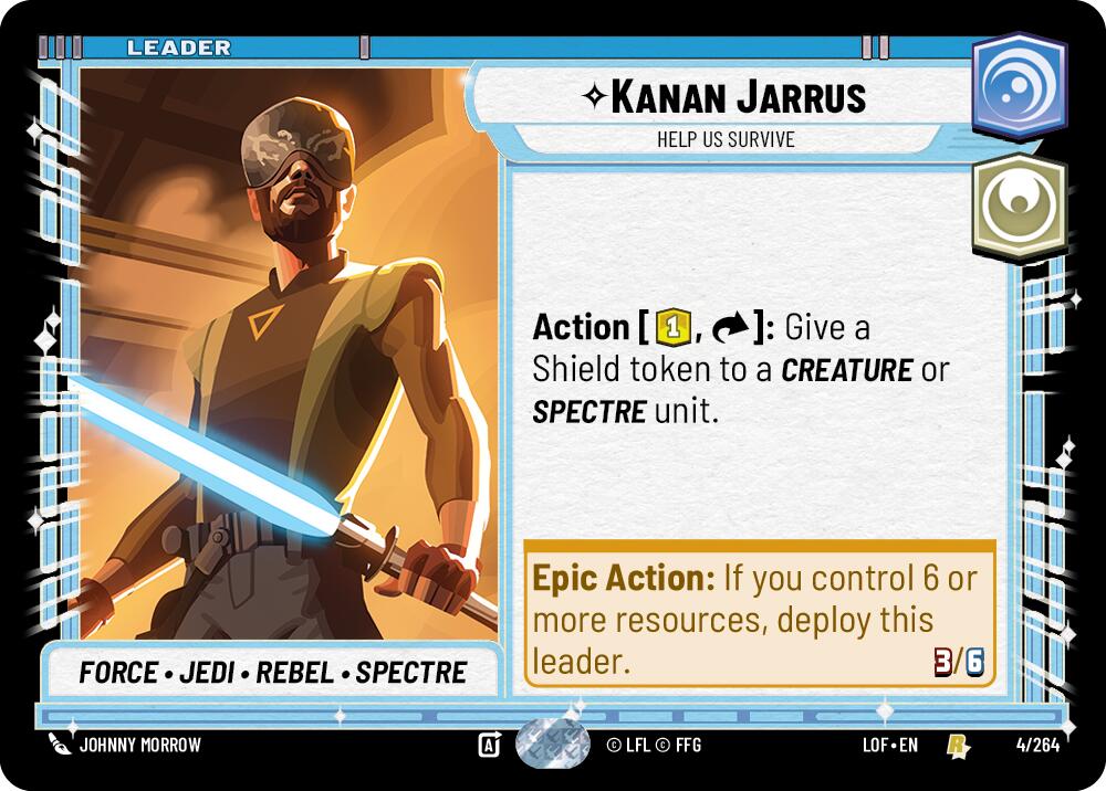 Kanan Jarrus - Help Us Survive (004/264) (004/264) [Legends of the Force] | Cards and Coasters CA