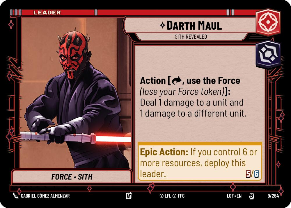 Darth Maul - Sith Revealed (009/264) (009/264) [Legends of the Force] | Cards and Coasters CA