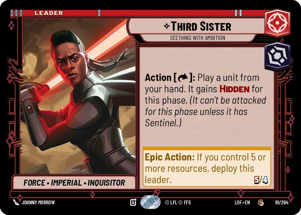 Third Sister - Seething With Ambition (010/264) (010/264) [Legends of the Force] | Cards and Coasters CA