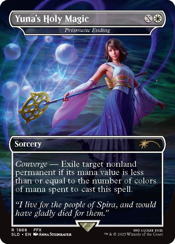 Yuna's Holy Magic - Prismatic Ending [Secret Lair Drop Series] | Cards and Coasters CA