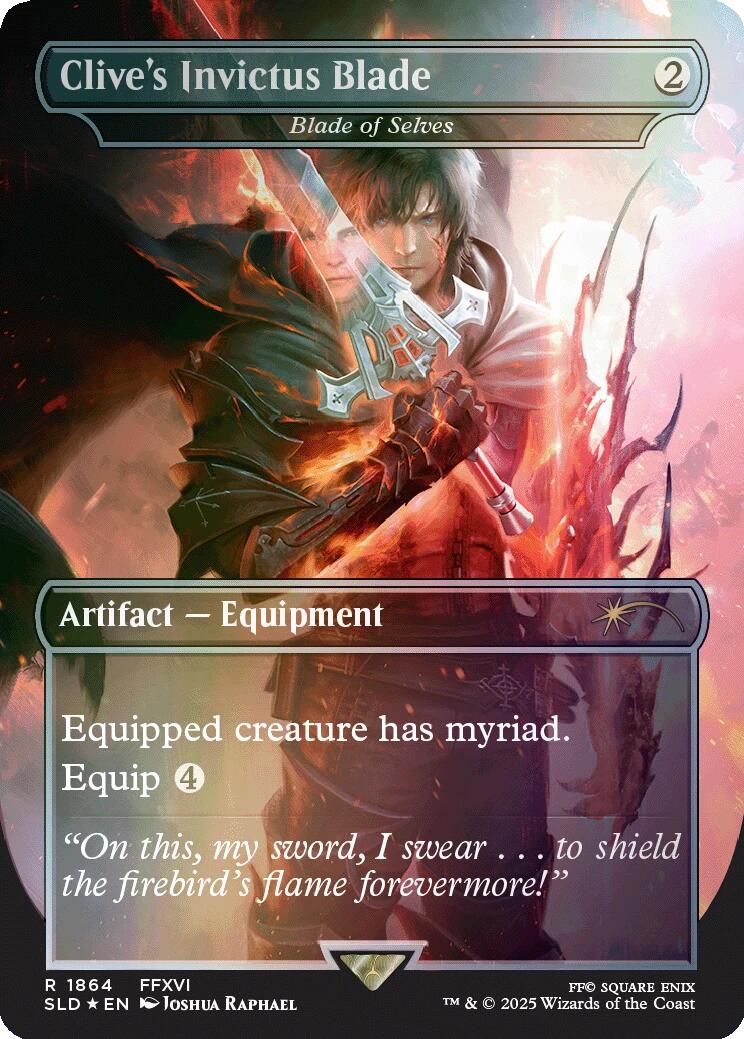 Clive's Invictus Blade - Blade of Selves (Rainbow Foil) [Secret Lair Drop Series] | Cards and Coasters CA