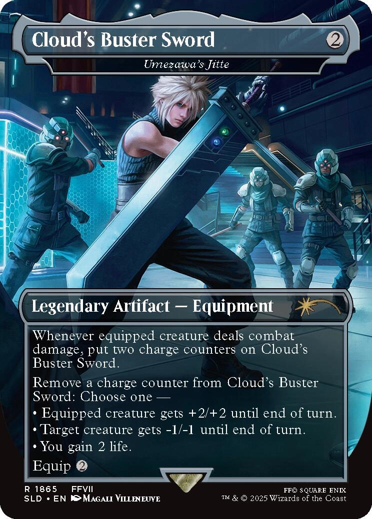 Cloud's Buster Sword - Umezawa's Jitte [Secret Lair Drop Series] | Cards and Coasters CA