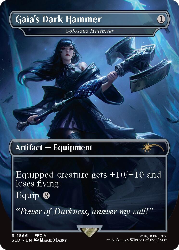 Gaia's Dark Hammer - Colossus Hammer [Secret Lair Drop Series] | Cards and Coasters CA