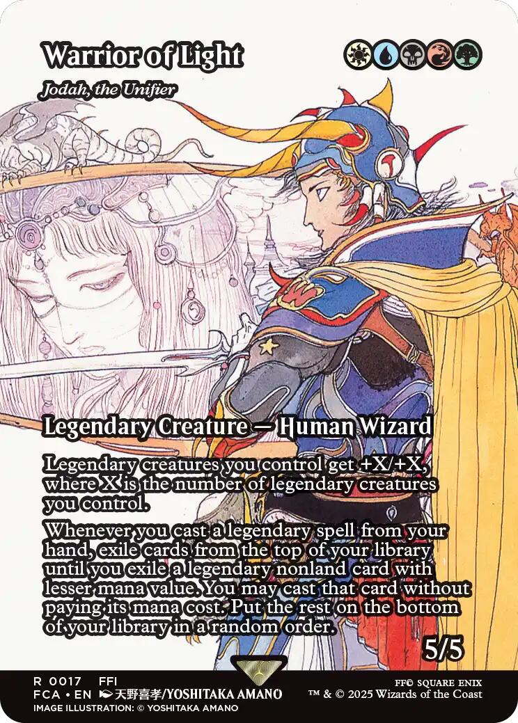 Warrior of Light - Jodah, the Unifier (Showcase) [FINAL FANTASY : Through the Ages] | Cards and Coasters CA