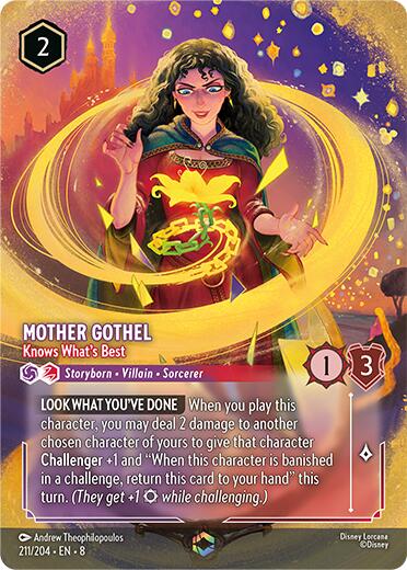 Mother Gothel - Knows What's Best (Enchanted) (211/204) [Reign of Jafar] | Cards and Coasters CA