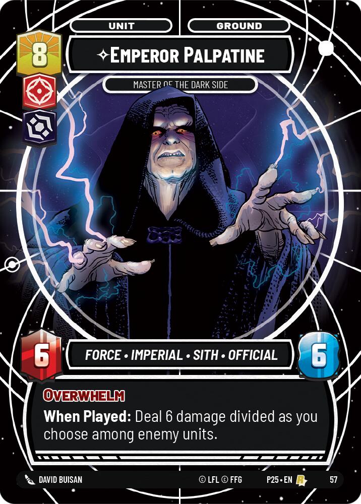 Emperor Palpatine (57) - Master of the Dark Side (57) [Store Showdown Promos] | Cards and Coasters CA