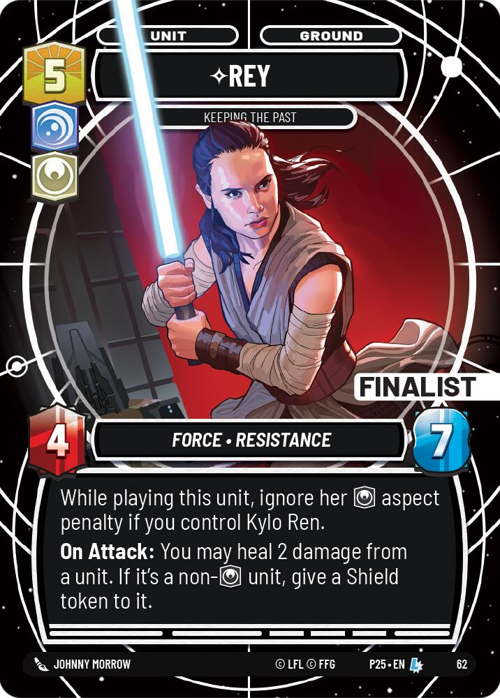 Rey (62) - Keeping the Past (Finalist) (62) [Store Showdown Promos] | Cards and Coasters CA