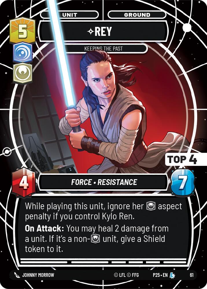 Rey (61) - Keeping the Past (Top 4) (61) [Store Showdown Promos] | Cards and Coasters CA