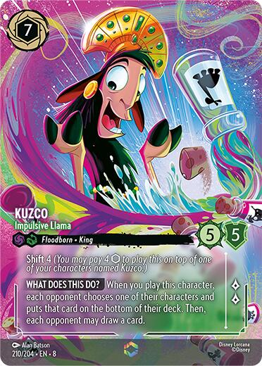 Kuzco - Impulsive Llama (Enchanted) (210/204) [Reign of Jafar] | Cards and Coasters CA