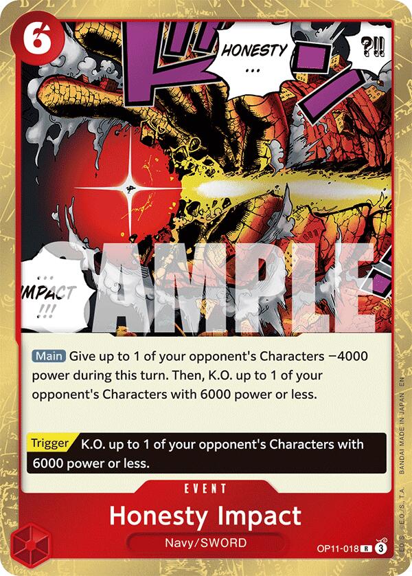 Honesty Impact [A Fist of Divine Speed] | Cards and Coasters CA