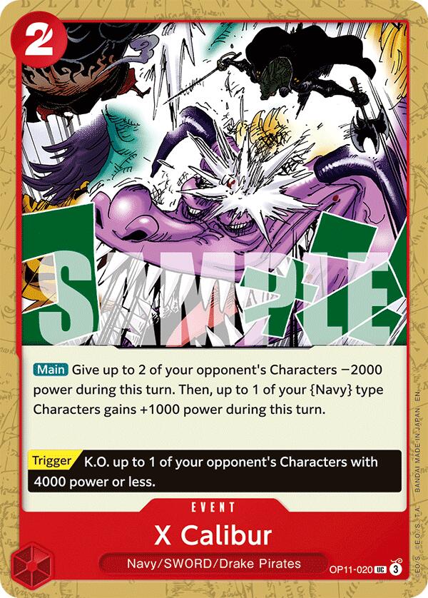 X Calibur [A Fist of Divine Speed] | Cards and Coasters CA